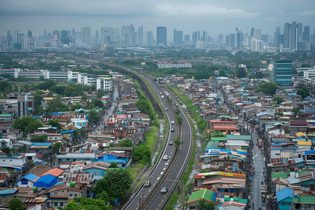 Bangkok's area: a booming metropolis