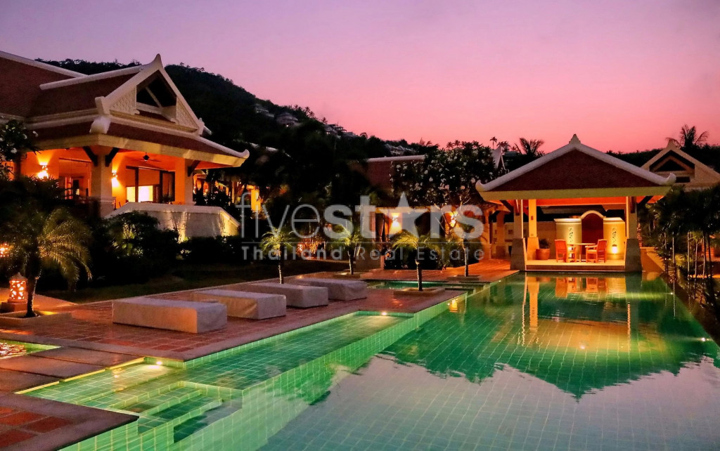Villa vue mer avec 9 chambres à vendre sur les hauteurs de Bophut, photo 2