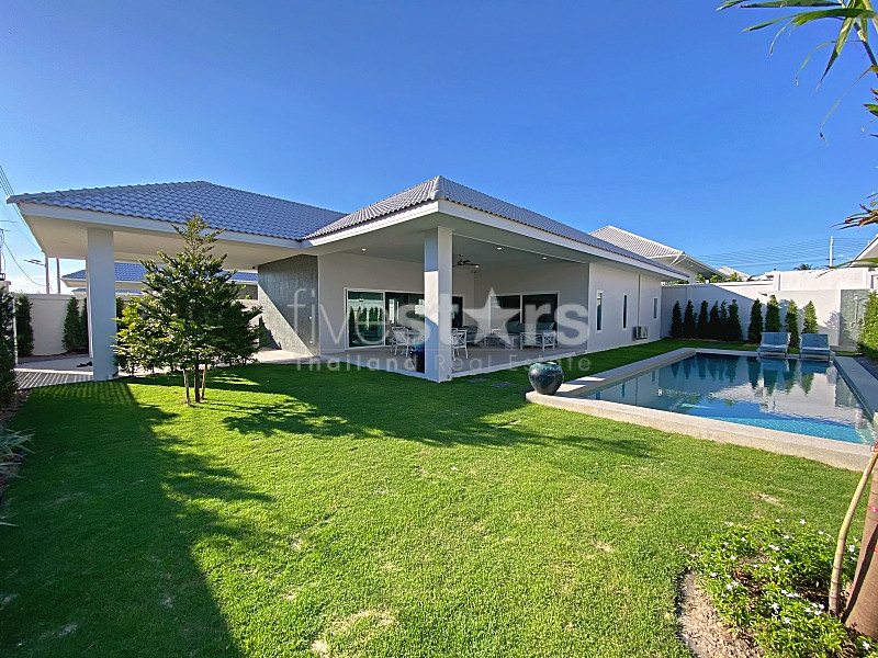 Modern 3-Bedroom Pool Villa with Tropical Garden in Thap Tai, Hua Hin – From THB 6.5M