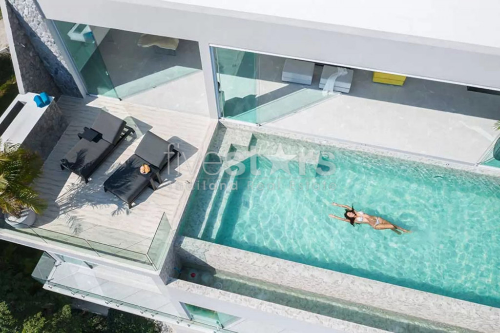 Villa moderne avec une vue mer exceptionnelle à vendre à Chaweng Noi, photo 7