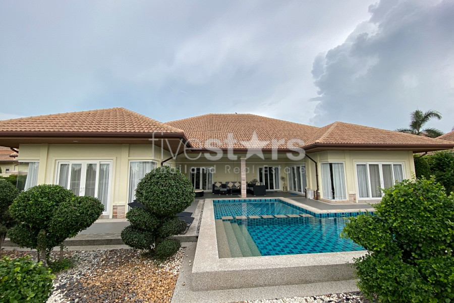 Modern 3-Bedroom Villa at Orchid Palm Homes – Marble Elegance with Pool & Jacuzzi in Hua Hin Soi 88