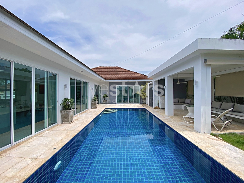 Modern 3-Bedroom Pool Villa with Mountain Views at White Stone Villas, Near Hua Hin