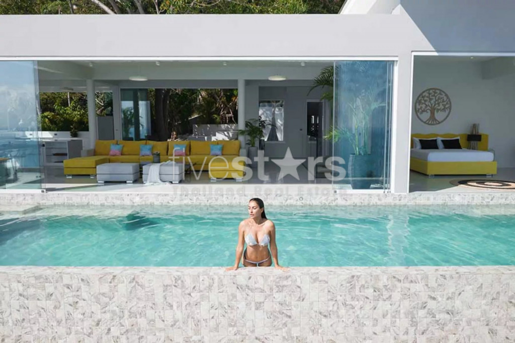 Villa moderne avec une vue mer exceptionnelle à vendre à Chaweng Noi, photo 4