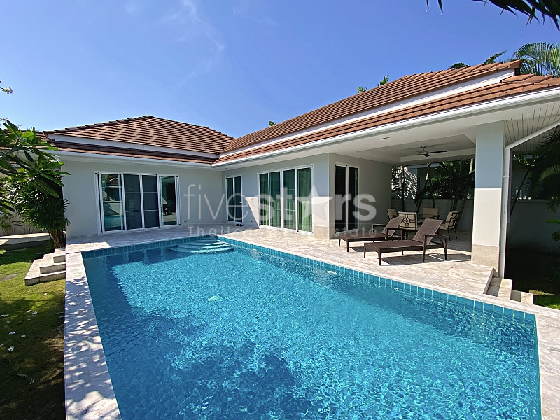 Modern 3-Bedroom Pool Villa for Sale in Hua Hin – Fully Furnished, Gated Community with Top Amenities