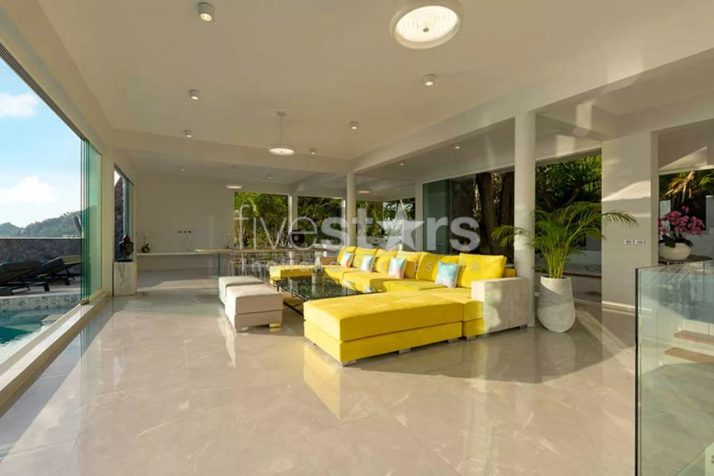 Villa moderne avec une vue mer exceptionnelle à vendre à Chaweng Noi, photo 15