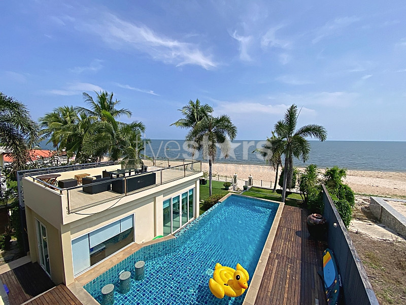 Rare True Beachfront Villa for Sale in Hua Hin – Price Reduced to THB 79 Million