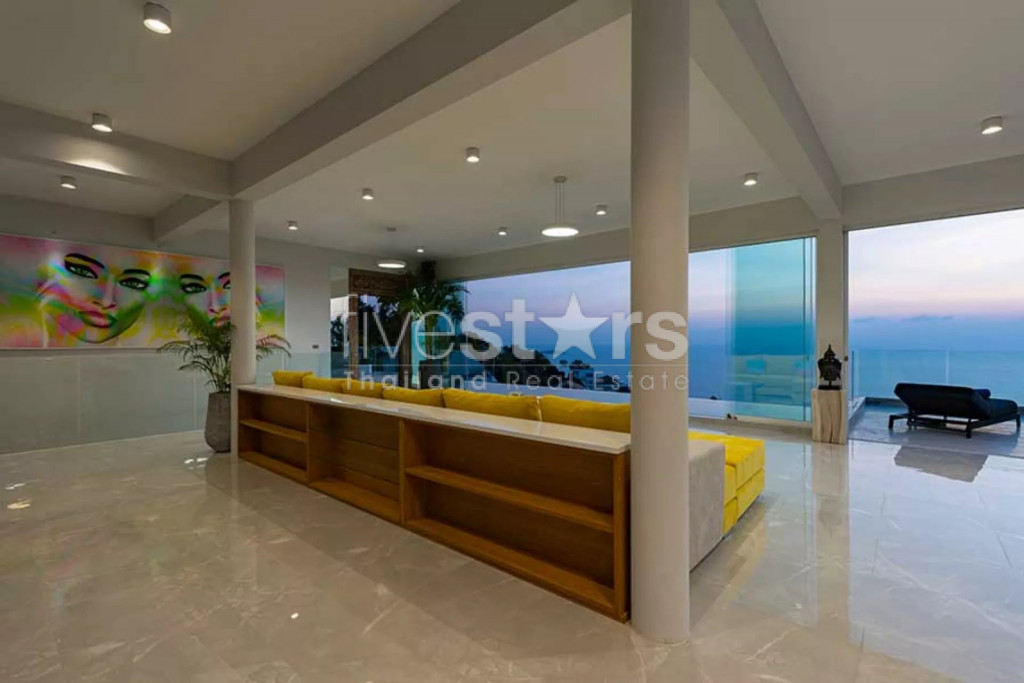 Villa moderne avec une vue mer exceptionnelle à vendre à Chaweng Noi, photo 13