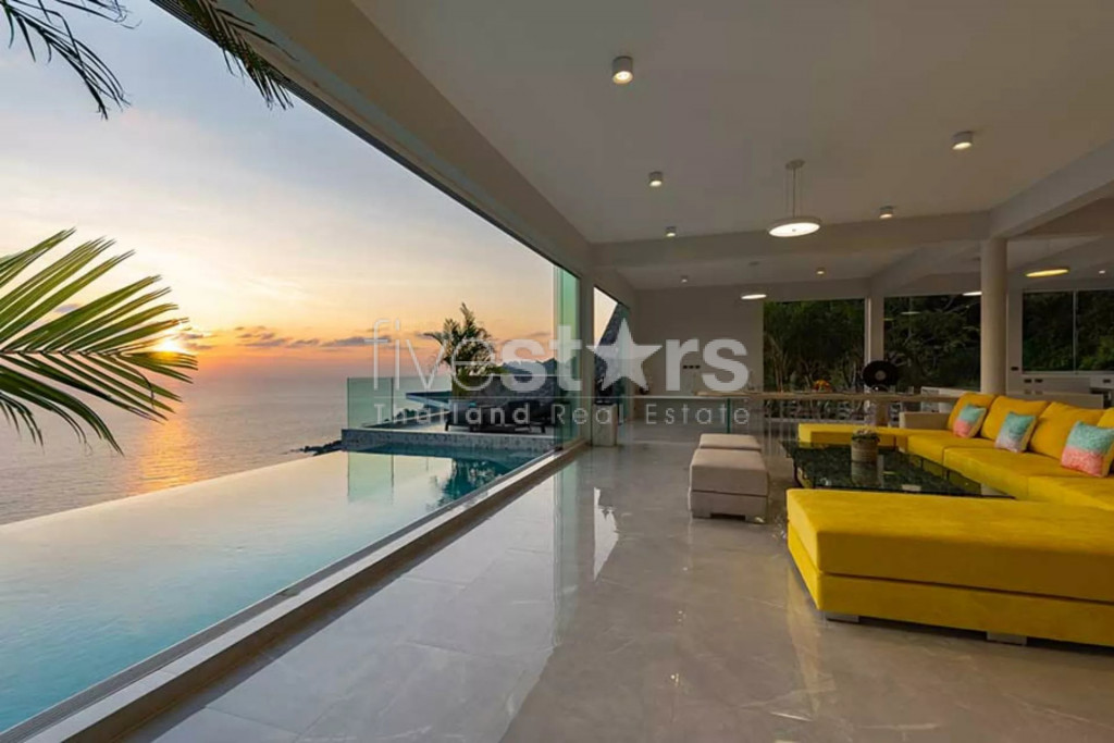 Villa moderne avec une vue mer exceptionnelle à vendre à Chaweng Noi, photo 10