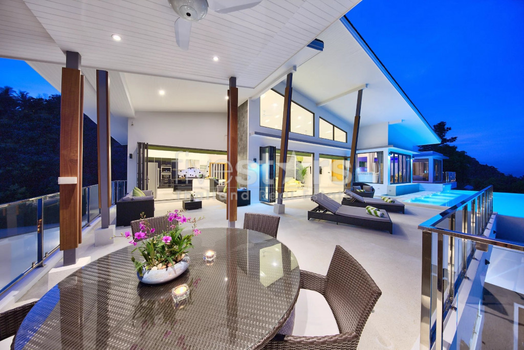 Villa spacieuse avec vue à 180° mer à vendre à Chaweng Noi, photo 6