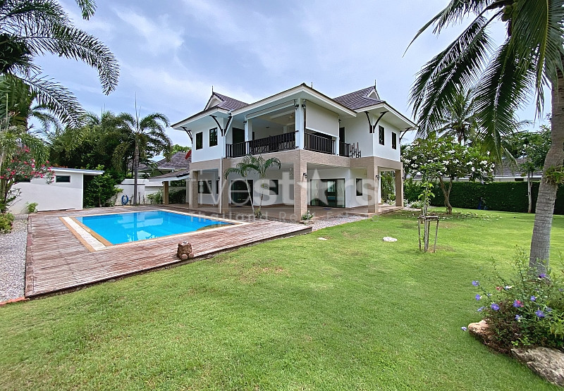 Executive 4-Bedroom Pool Villa with Guest Studio on Rare Double Plot in Khao Tao