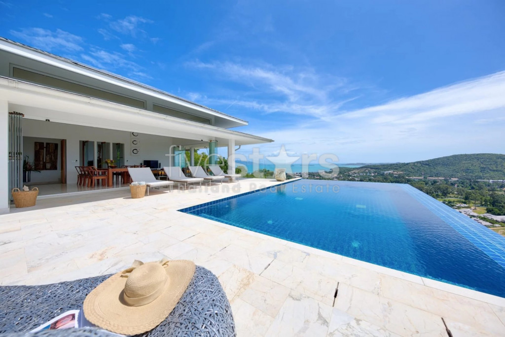 Superbe villa vue mer et montagne à vendre Koh Samui