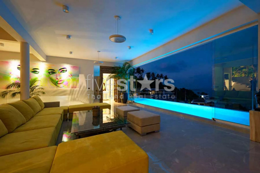 Villa moderne avec une vue mer exceptionnelle à vendre à Chaweng Noi, photo 12