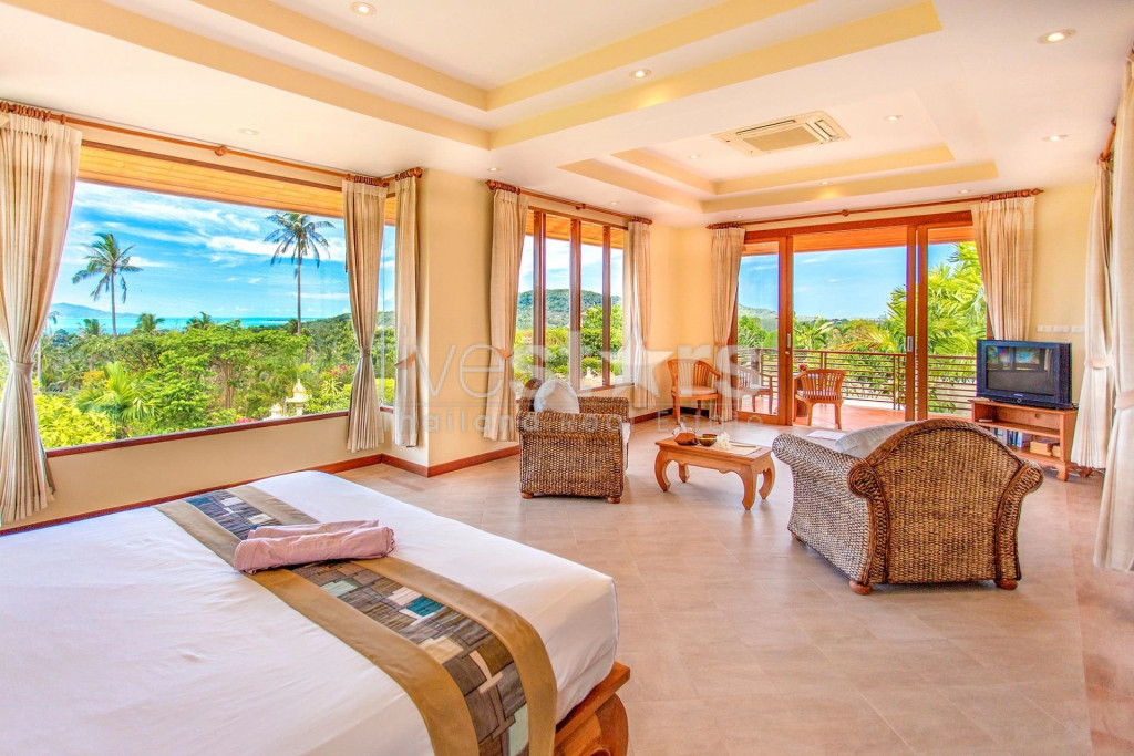 Villa vue mer avec 9 chambres à vendre sur les hauteurs de Bophut, photo 8
