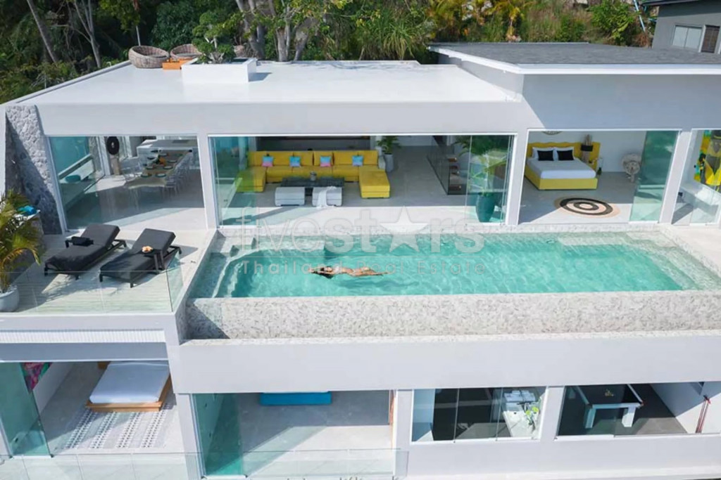 Villa moderne avec une vue mer exceptionnelle à vendre à Chaweng Noi, photo 3