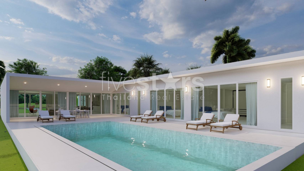 New Development – Modern Pool Villas on Palm Hill Golf Course