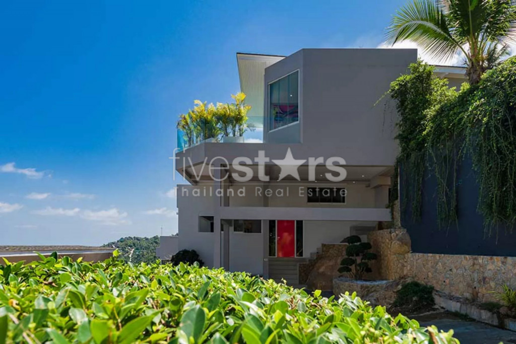 Villa moderne avec une vue mer exceptionnelle à vendre à Chaweng Noi, photo 9