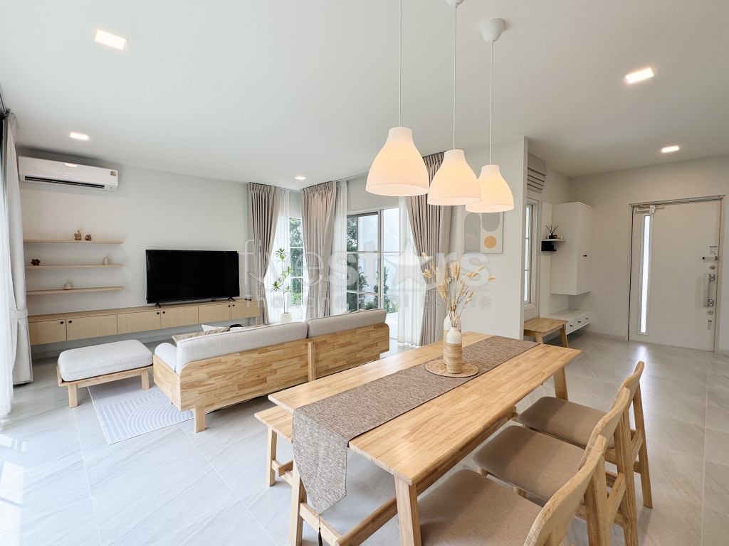 Maison de style scandinave avec 3 chambres à louer à Bangna., photo 6