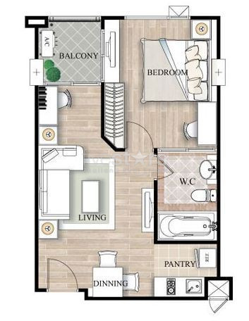 1 CHAMBRE à vendre sur Ekkamai, photo 3