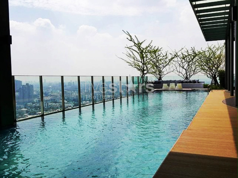 High floor unit 1 bedroom condo for rent close to BTS Ekamai, photo 13