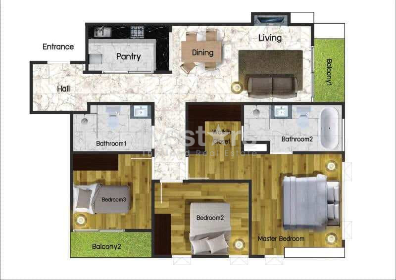 2 bedrooms condo for rent near BTS Phrakhanong, photo 14