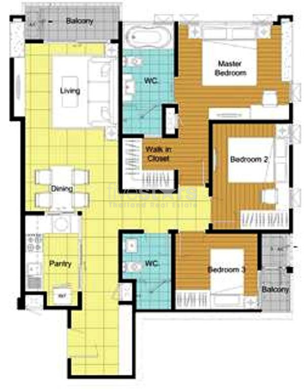 3 bedrooms condo for rent near BTS Phrakhanong, photo 10
