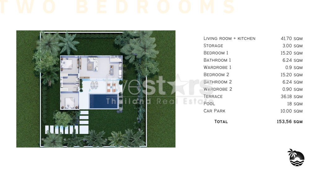 Villa deux chambres sur plan à vendre à 5 minutes de la plage de Hin Kong, photo 20