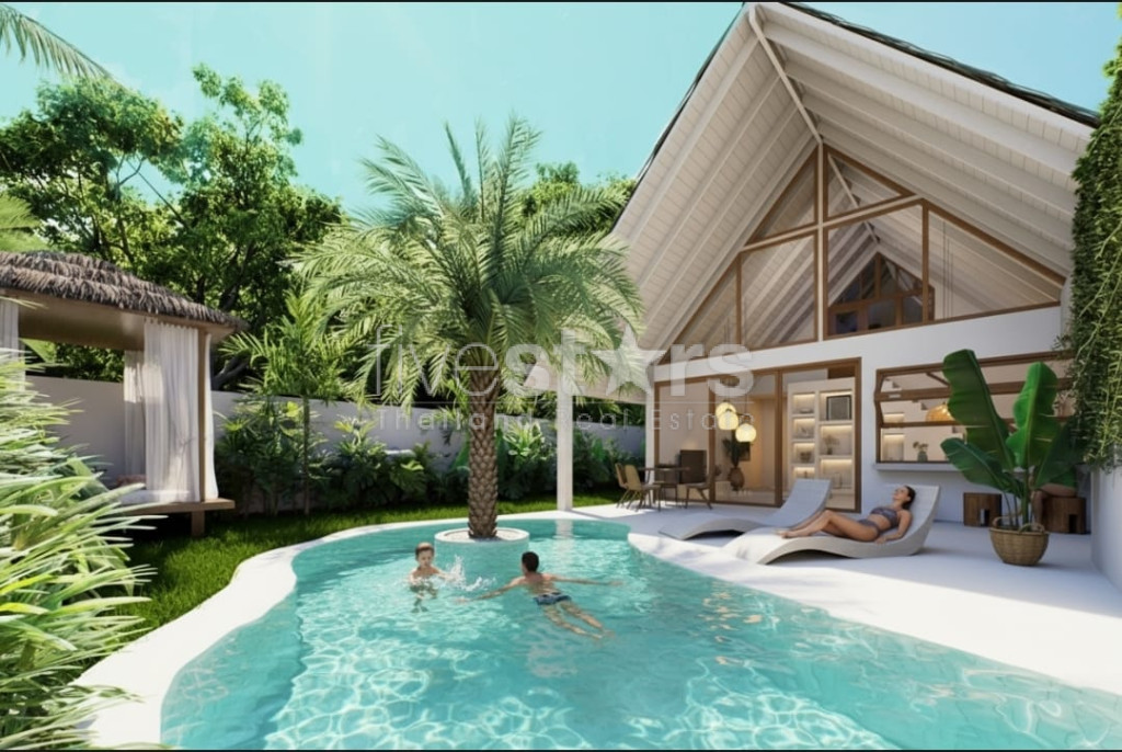 Résidence Tropicale de 1 Chambres – Villas Éco-Luxueuses à Vendre à Wok Tum, Koh Phangan, photo 2