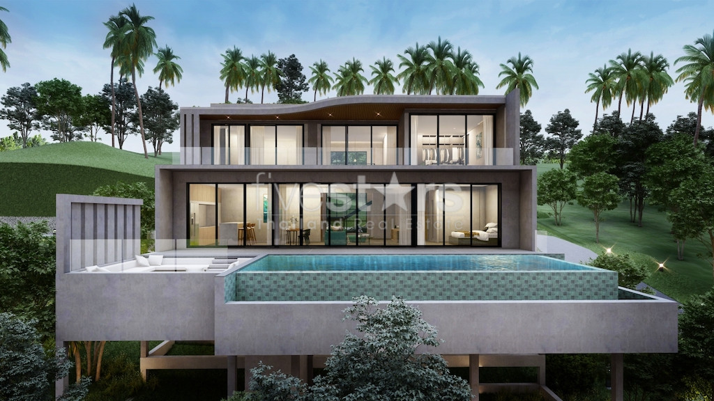 Villa 4 chambres et vue mer à vendre quartier Maenam