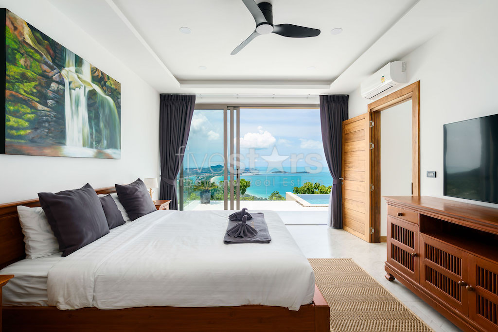 Superbe villa vue mer 4 chambres à vendre sur les hauteurs de Chaweng Noi, photo 10