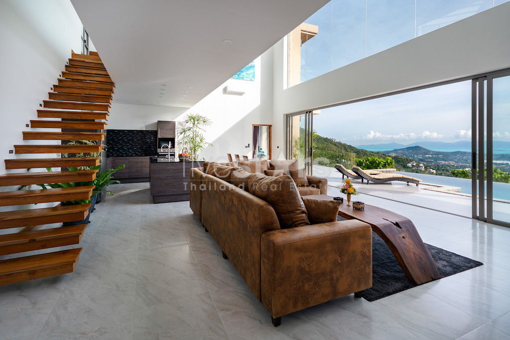 Superbe villa vue mer 4 chambres à vendre sur les hauteurs de Chaweng Noi, photo 7