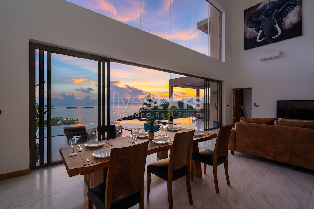Superbe villa vue mer 4 chambres à vendre sur les hauteurs de Chaweng Noi, photo 4