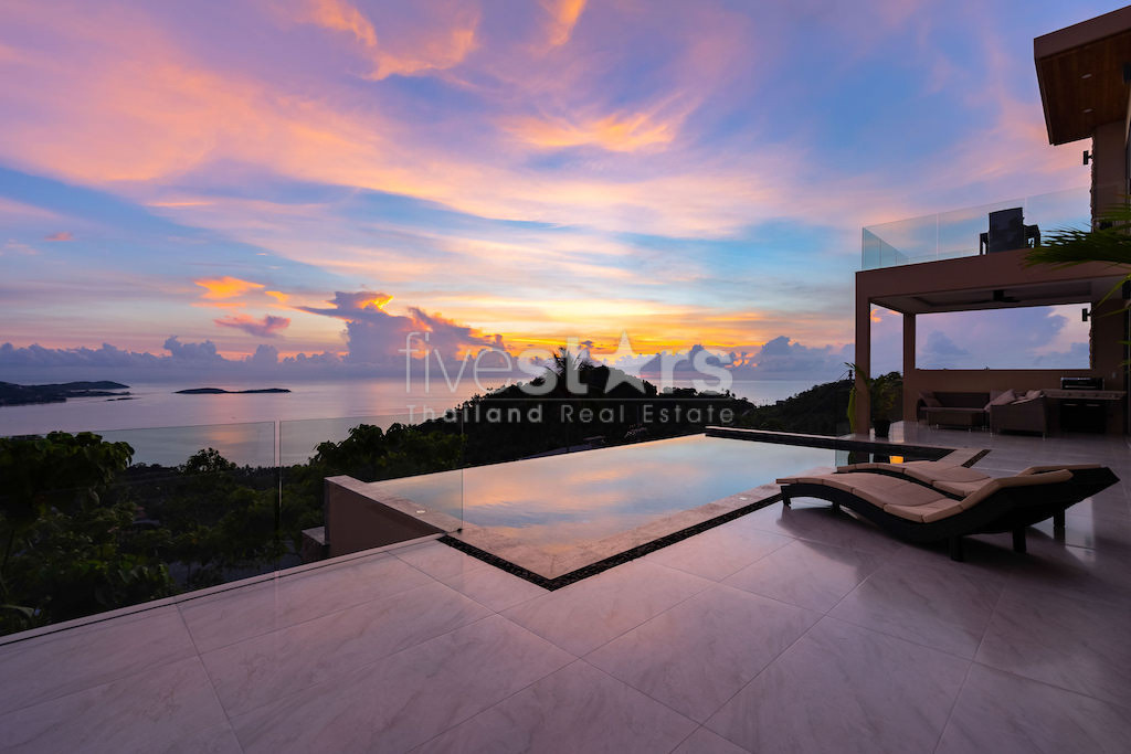 Superbe villa vue mer 4 chambres à vendre sur les hauteurs de Chaweng Noi, photo 13