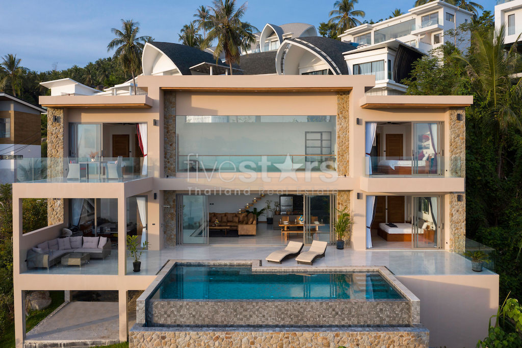 Superbe villa vue mer 4 chambres à vendre sur les hauteurs de Chaweng Noi, photo 3