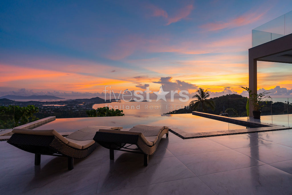 Superbe villa vue mer 4 chambres à vendre sur les hauteurs de Chaweng Noi, photo 16