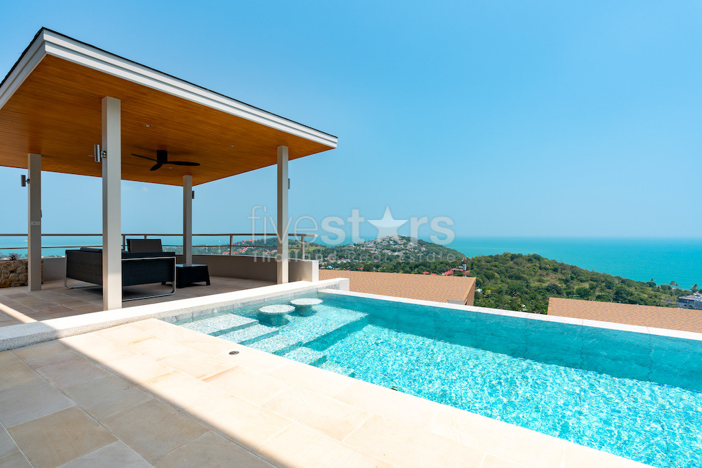 Villa 3 chambres vue mer à vendre quartier choengmon