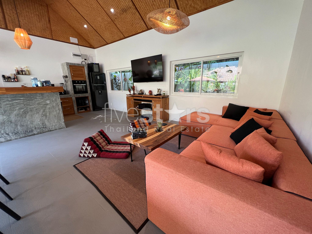 jolie villa de style balinais avec 3 chambres à vendre à Lamai, photo 9