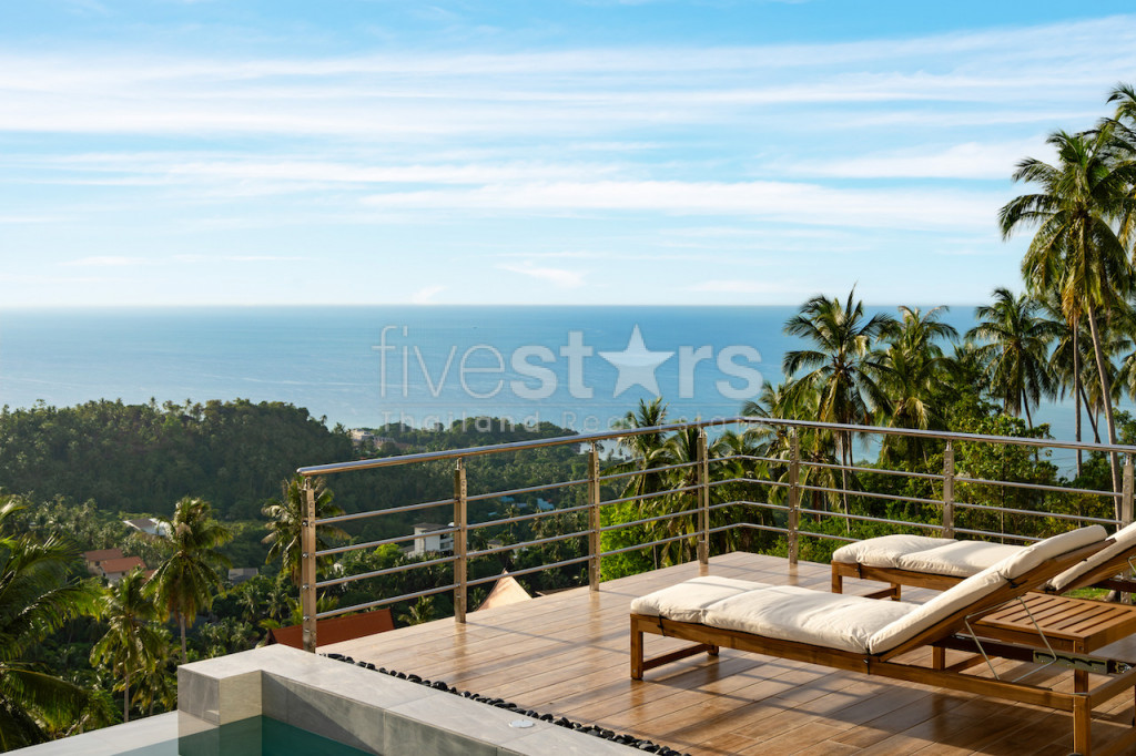 Villa 4 chambres avec vue mer à vendre sur les hauteurs de Lamai., photo 10