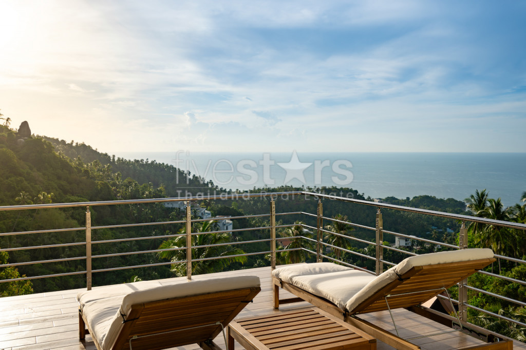 Villa 4 chambres avec vue mer à vendre sur les hauteurs de Lamai., photo 9