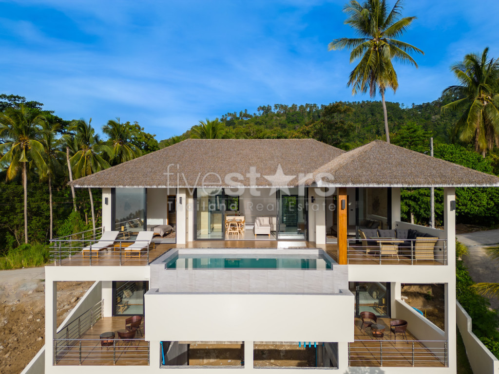 Villa 4 chambres avec vue mer à vendre sur les hauteurs de Lamai., photo 2