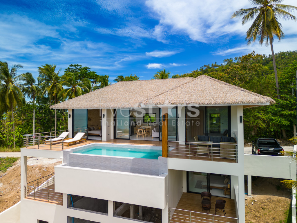 Villa 4 chambres avec vue mer à vendre sur les hauteurs de Lamai., photo 3
