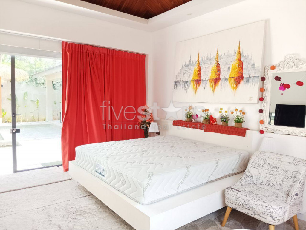 Villa moderne de style balinais avec 3 chambres à vendre quartier Maenam, photo 15