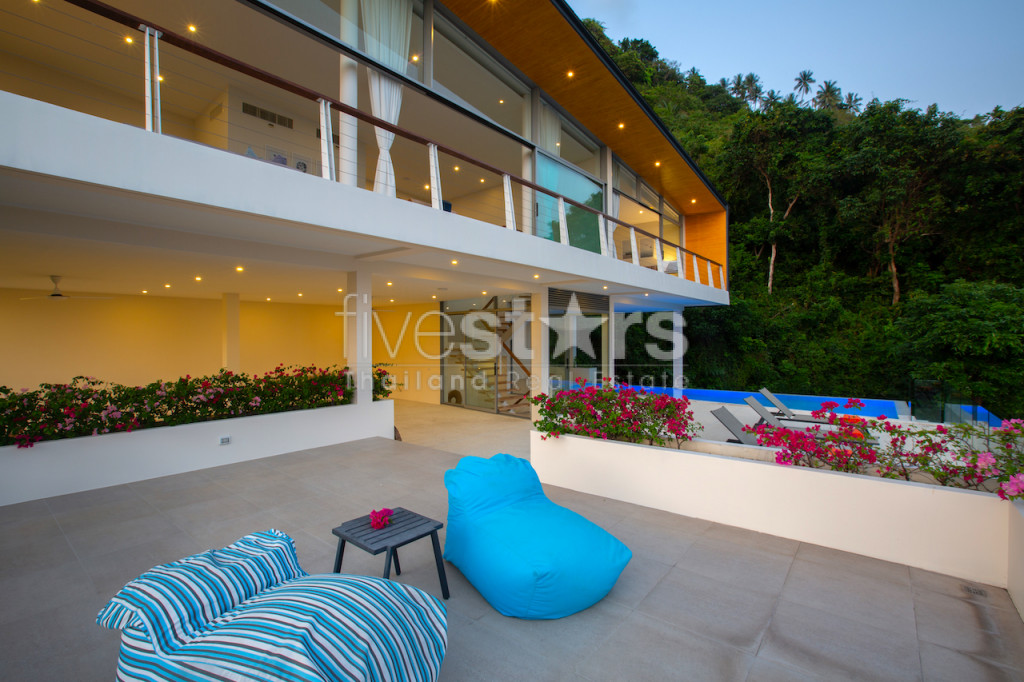 Villa moderne avec 4 chambres et vue mer à vendre quartier Lamai, photo 10