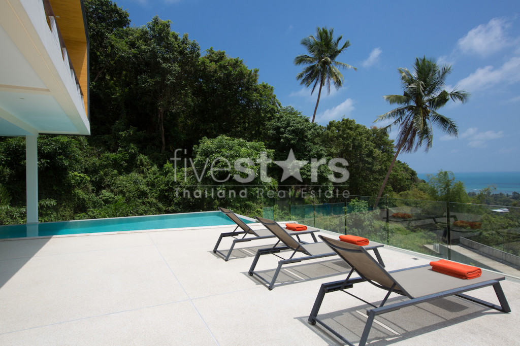Villa moderne avec 4 chambres et vue mer à vendre quartier Lamai, photo 8