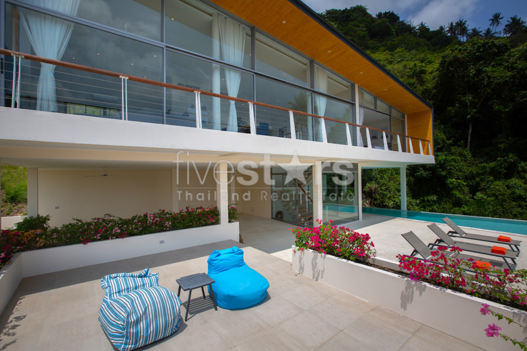 Villa moderne avec 4 chambres et vue mer à vendre quartier Lamai, photo 3