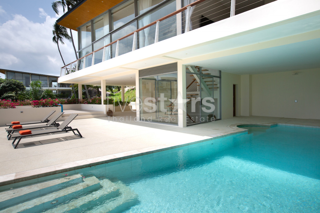 Villa moderne avec 4 chambres et vue mer à vendre quartier Lamai, photo 12
