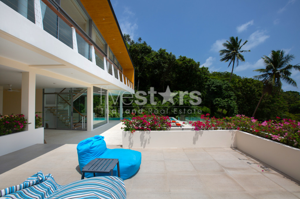Villa moderne avec 4 chambres et vue mer à vendre quartier Lamai, photo 9