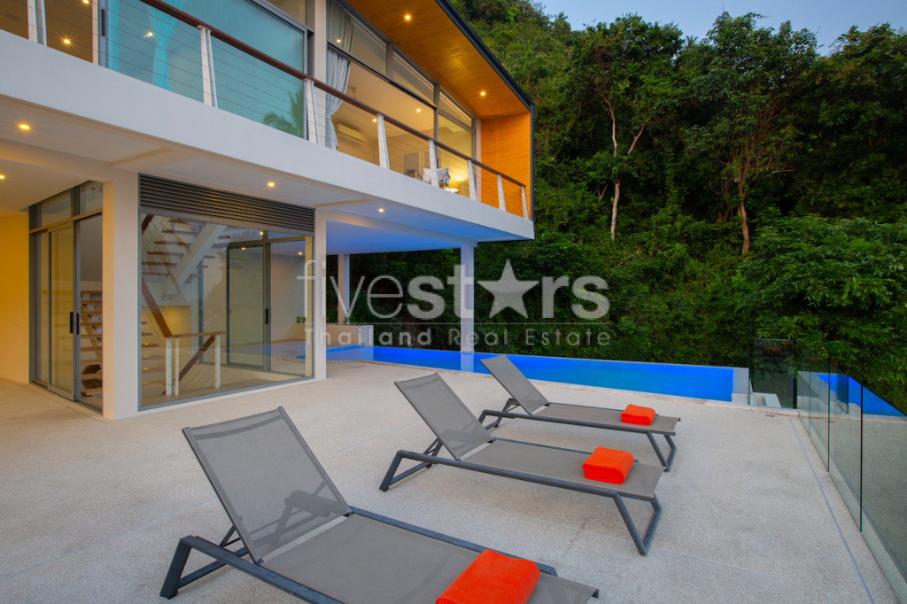 Villa moderne avec 4 chambres et vue mer à vendre quartier Lamai, photo 20