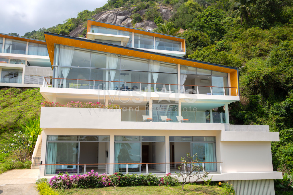 Villa moderne avec 4 chambres et vue mer à vendre quartier Lamai