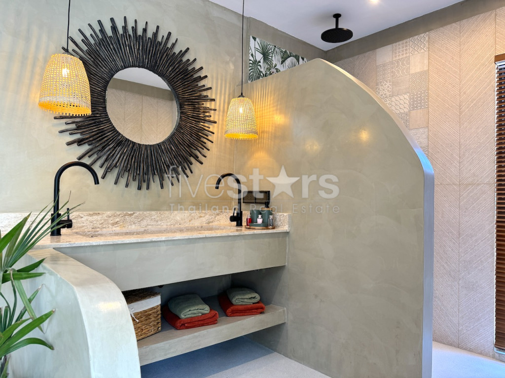 villa neuve de style balinais à vendre à Lamai a 100 mètres de windfield, photo 12