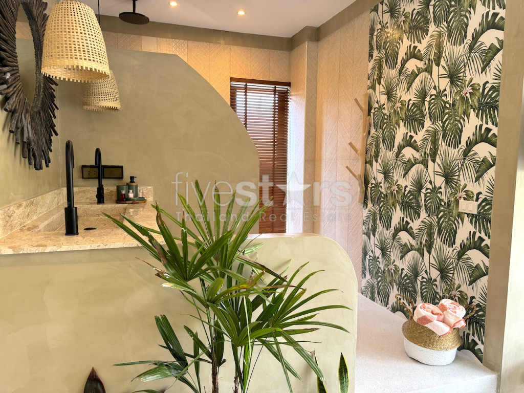 villa neuve de style balinais à vendre à Lamai a 100 mètres de windfield, photo 11